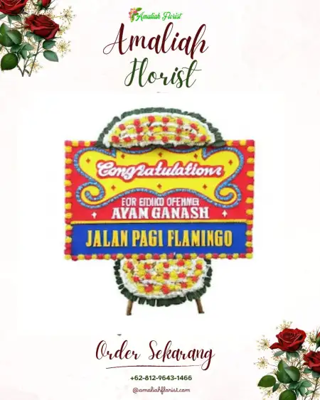 Sewa Papan Bunga Air Kuti